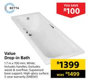 Betta value Drop-In Bath