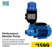 Max Performance Booster Pump 0.75 KW 