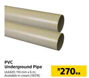 PVC Underground Pipe-Each