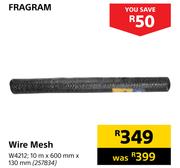 Fragram Wire Mesh W4212; 10 m x 600 mm x 130 mm