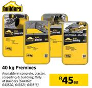 Builders 40 Kg Premixes- Each