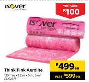 Isover Think Pink Aerolite 135mm x 1.2m x 5m Each