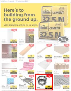 Builders KwaZulu-Natal : Here's To Building From The Ground Up (23 August - 19 September 2022), page 1
