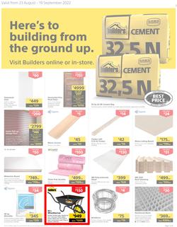 Builders KwaZulu-Natal : Here's To Building From The Ground Up (23 August - 19 September 2022), page 1
