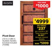 Dortello Pivot Door 2.12 m x 1.286 m
