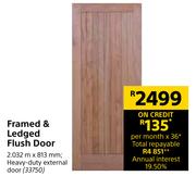 Framed & Ledged Flush Door 2.032 m x 813 mm