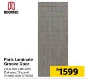 Doortec Paris Laminate Groove Door 2.032 mm x 813 mm