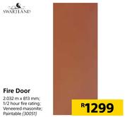 Swartland Fire Door 2.032 m x 813 mm