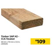 Timber SAP H2-CCA Treated-38mm x 114mm x 3.6m