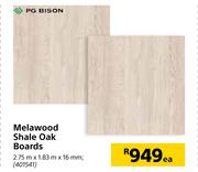 PG Bison Melawood Shale Oak Boards-2.75m x 1.83m x 16mm Each