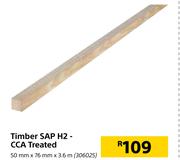 Timber SAP H2-CCA Treated-50mm x 76mm x 3.6m