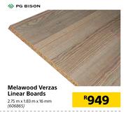 PG Bison Melawood Verzas Linear Boards-2.75m x 1.83m x 16mm