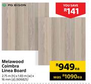 PG Bison Melawood Coimbra Linea Board-2.75m (h) x 1.83m (w) x 16mm (d) Each