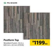 PG Bison Postform Top-3.6m x 600mm x 32mm Each