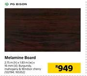 PG Bison Melamine Board-2.75m (h) x 1.83m (w) x 16mm (d)