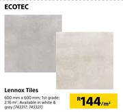 Ecotec Lennox Tiles-600mm x 600mm Per Sqm