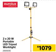 Eurolux 2 x 20W Portable LED Tripod Worklight