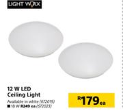 Light Worx 12W LED Ceiling Light-Each