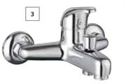 Builders Style Bath Mixer Chrome