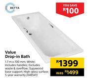 Betta Value Drop In Bath 1.7m x 700mm