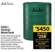 JoJo Tanks 5250L Vertical Water Tank