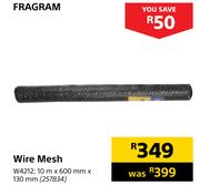 Fragram Wire mesh W4212; 10 m x 600 mm x 130 mm