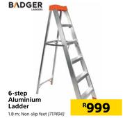 Badger 6-Step Aluminium Ladder 1.8 m
