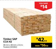 Treated Timber SAP CCA H2 3.6m x 38mm x 38mm Each
