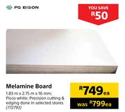 PG Bison Melamine Board 1.83m x 2.75m x 16mm Each
