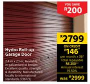 Hydro Roll Up Garage Door 2.4m x 2.1m