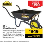 Builders 65L Wheelbarrow   