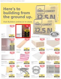 Builders Western Cape : Here's To Building From The Ground Up (23 August - 19 September 2022), page 1
