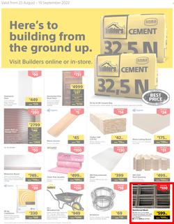 Builders Western Cape : Here's To Building From The Ground Up (23 August - 19 September 2022), page 1