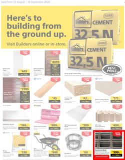 Builders Western Cape : Here's To Building From The Ground Up (23 August - 19 September 2022), page 1