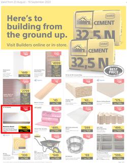 Builders Western Cape : Here's To Building From The Ground Up (23 August - 19 September 2022), page 1