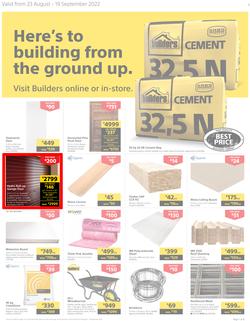 Builders Western Cape : Here's To Building From The Ground Up (23 August - 19 September 2022), page 1