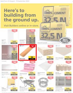 Builders Western Cape : Here's To Building From The Ground Up (23 August - 19 September 2022), page 1