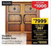 Dortello Studded Double Door 2.12m x 1.751m