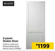 Dortello 2 Panel Shaker Door 2.032m x 813mm