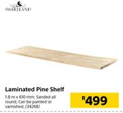 Builders Laminated Pine Shelf 1.8m x 610mm  