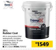 Fired Earth Damp X Rubber Coat-20L