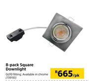 8 Pack Square Downlight-Per Pack