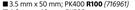 Builders PK400 YZP Chipboard Screws 3.5mm x 50mm-Per Pack
