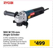 Ryobi 900W 115mm Angle Grinder
