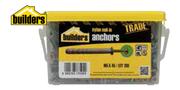 Builders 200 Pack Nylon Nail In Anchors-5.0mm x 45mm Per Pack