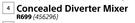 Builders Concealed Diverter Mixer