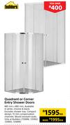 Builders Quadrant Or Corner Entry Shower Doors-Each