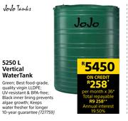 JoJo Tanks 5250L Vertical Water Tank
