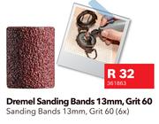 Dremel Sanding Bands 13mm, Grit 60