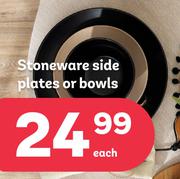 Stoneware Side Plates Or Bowls-Each